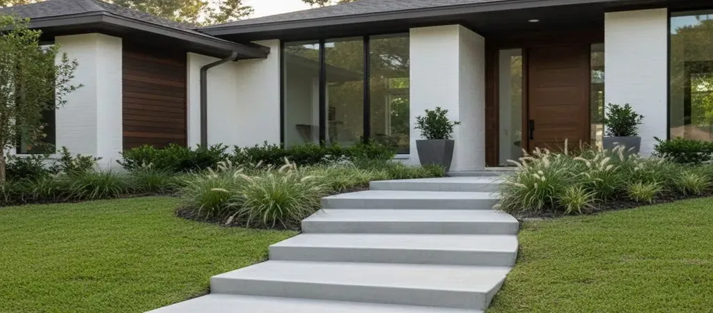 Baton Rouge concrete steps home installation