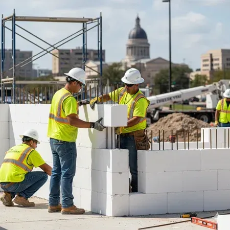 Baton Rouge contractors installing insulated concrete
