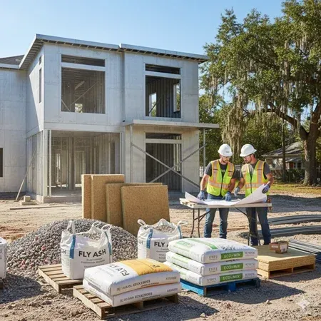 Baton Rouge sustainable concrete building material