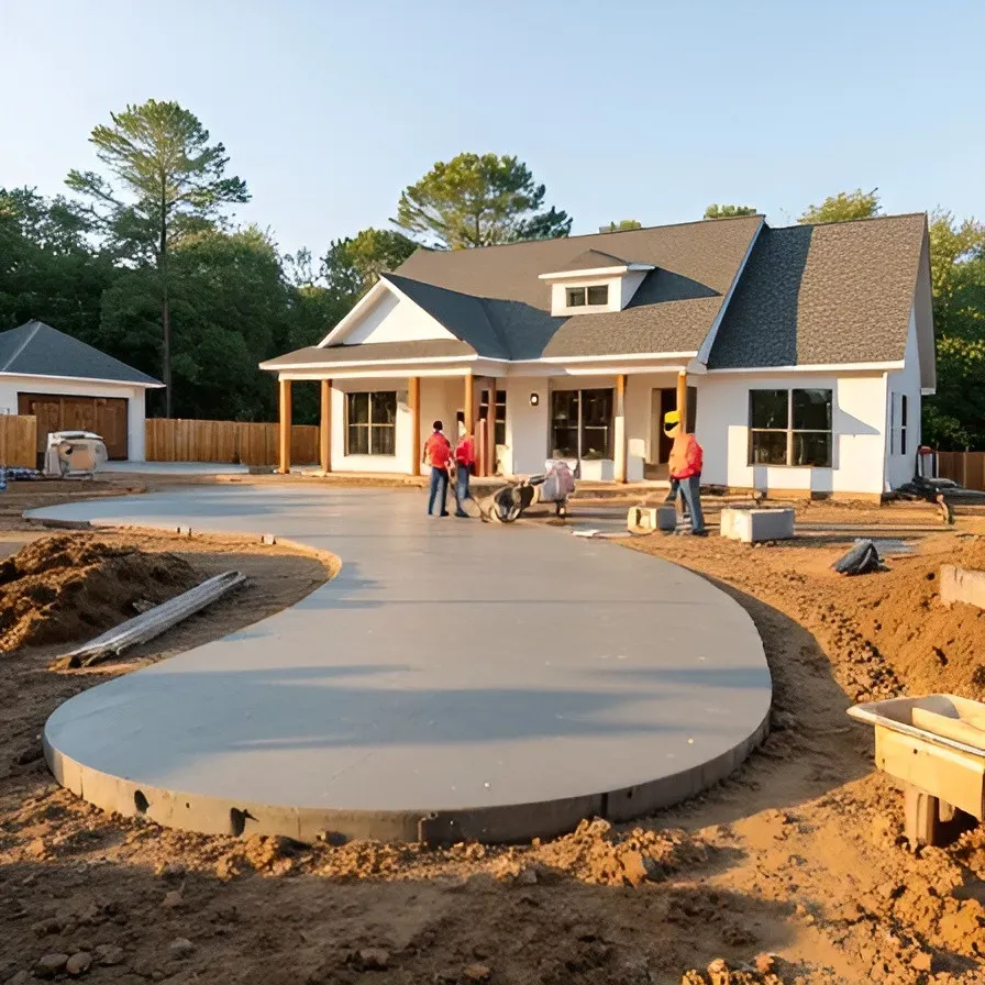 Concrete driveway construction Baton Rouge guide
