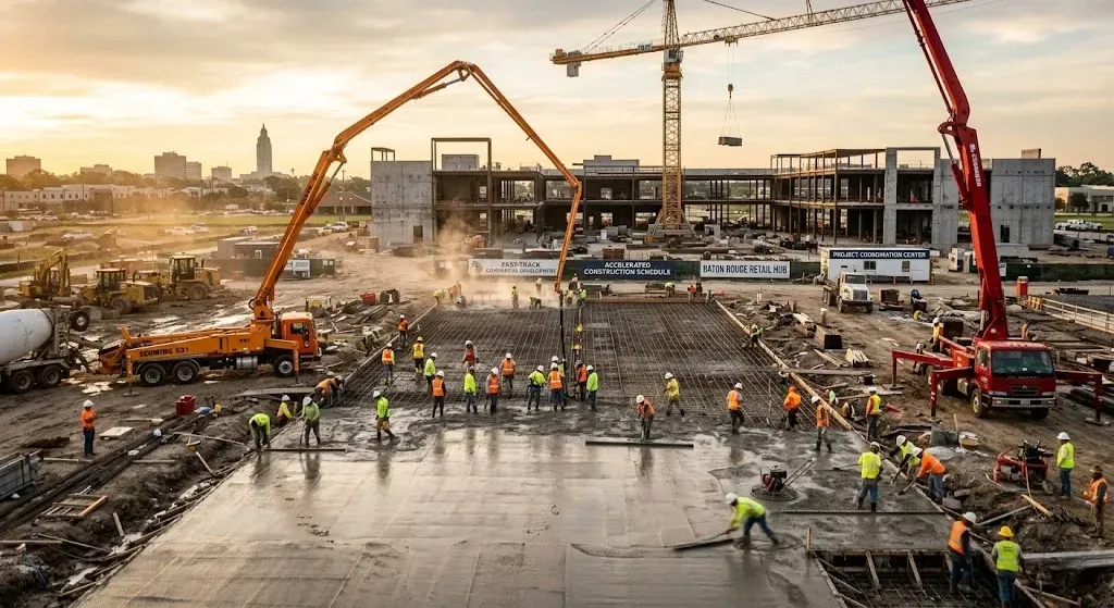 Fast track concrete Baton Rouge projects