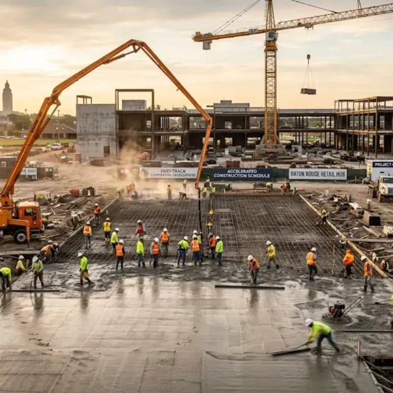 Fast track concrete Baton Rouge projects