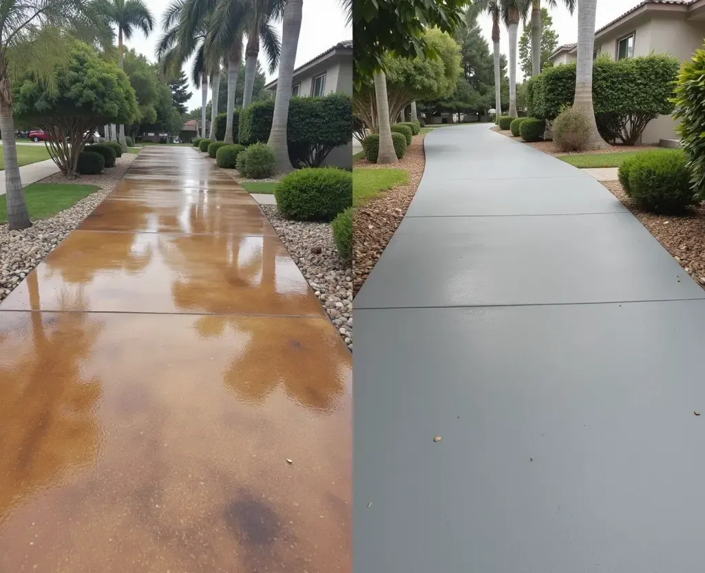 baton rouge stained vs painted concrete floors