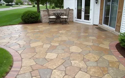Custom stamped concrete in mid-city Baton Rouge