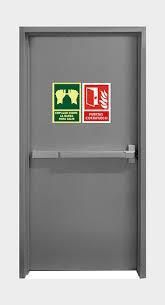 Puertas cortafuego con norma con barra antipánico