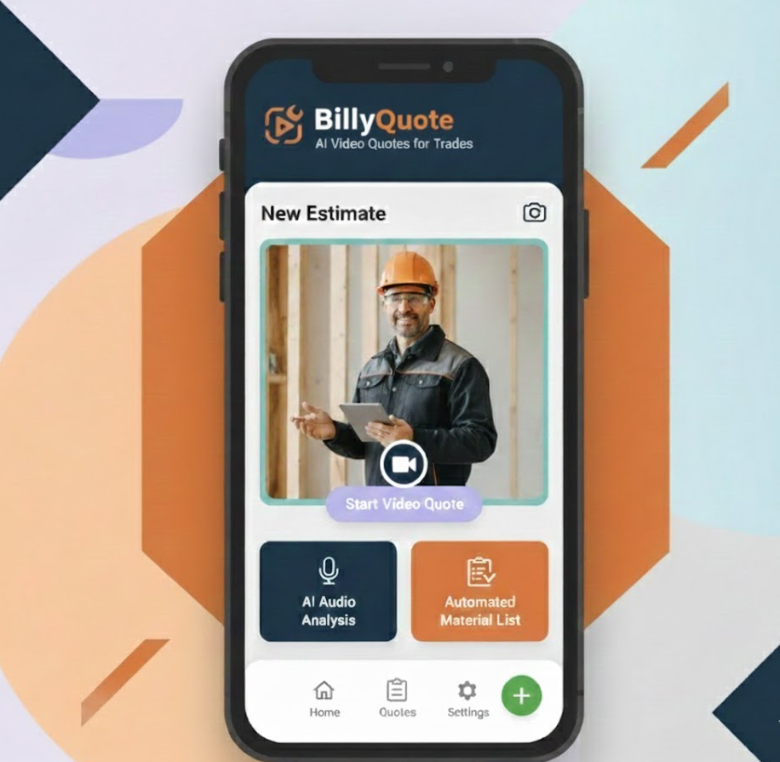 Mobile app interface, 