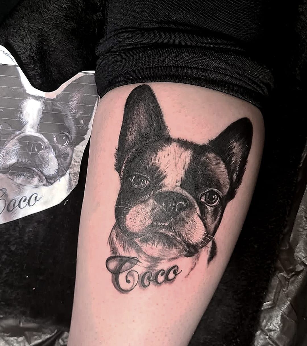 Realistic Tattoo Hund aus Marzahn