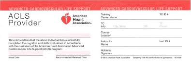 American Heart Association ACLS Certification