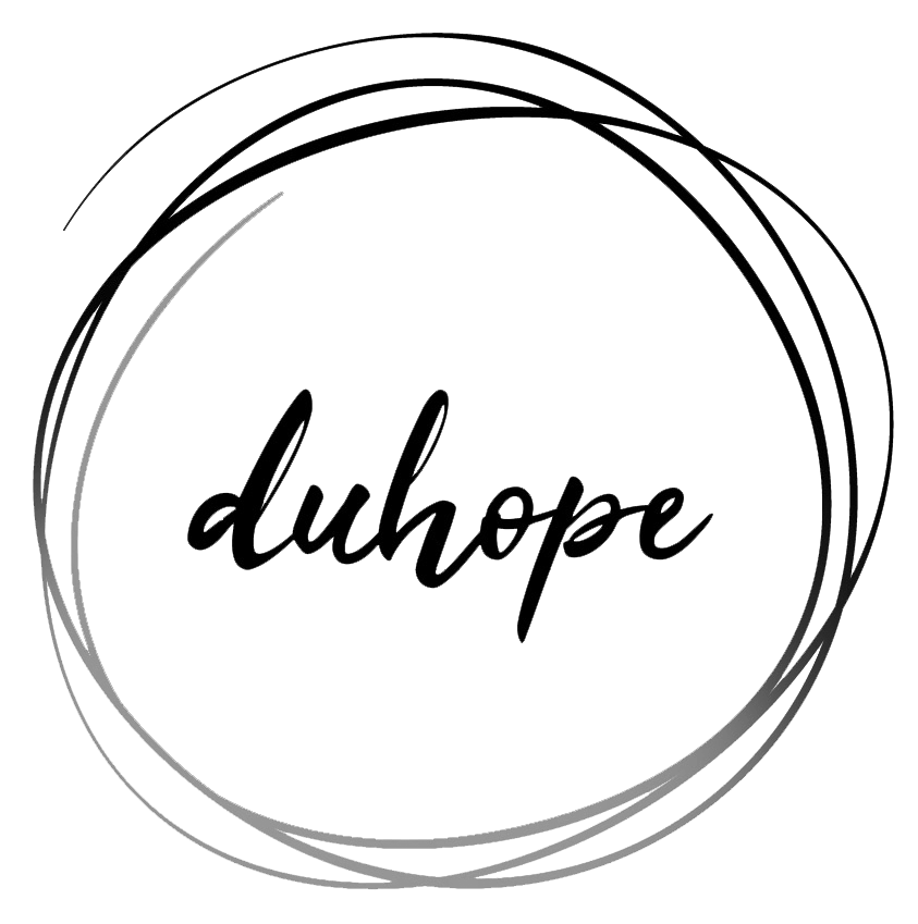 DuHope written in script with hand-drawn circles around it