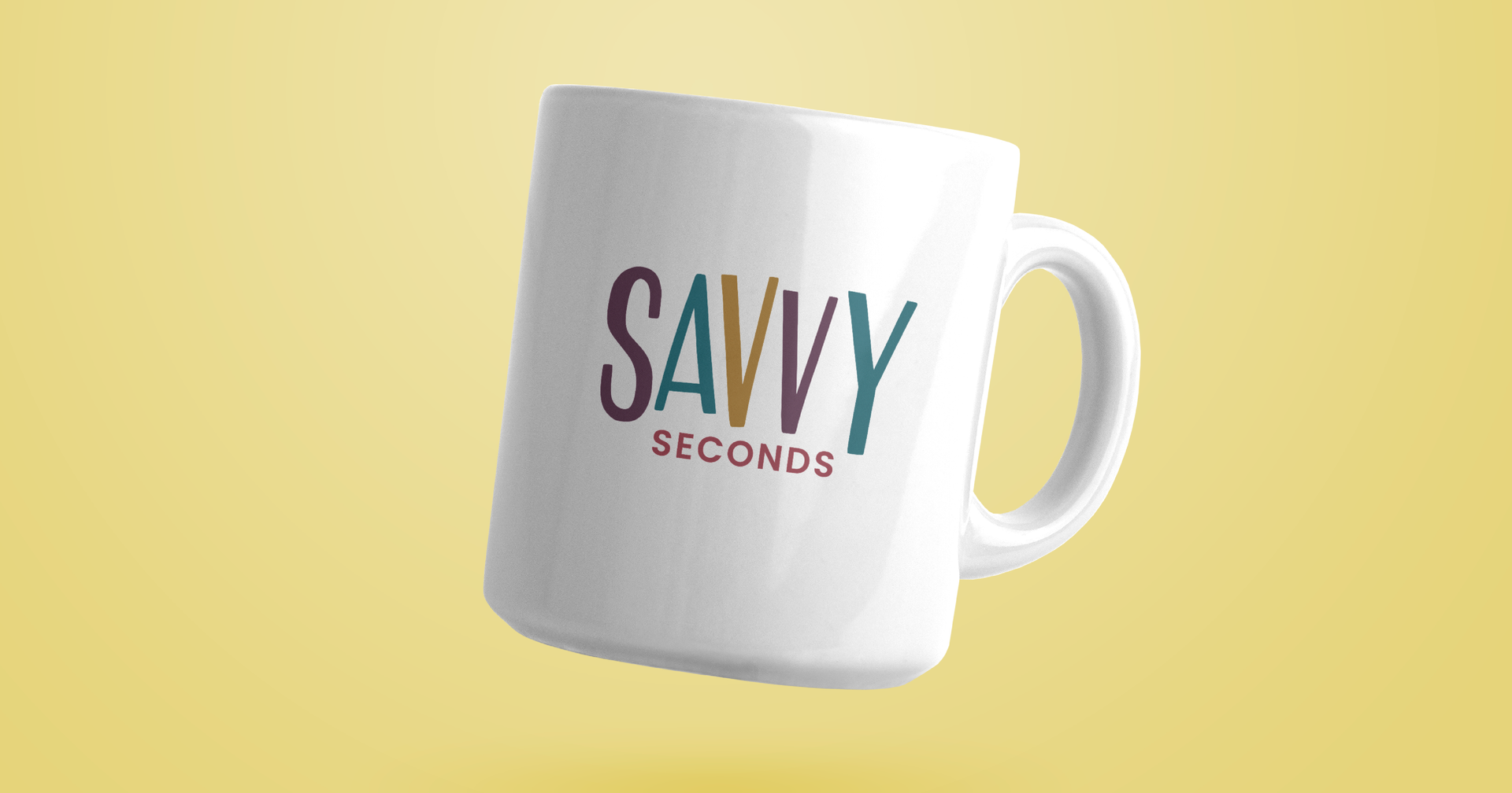 white diner mug with words 