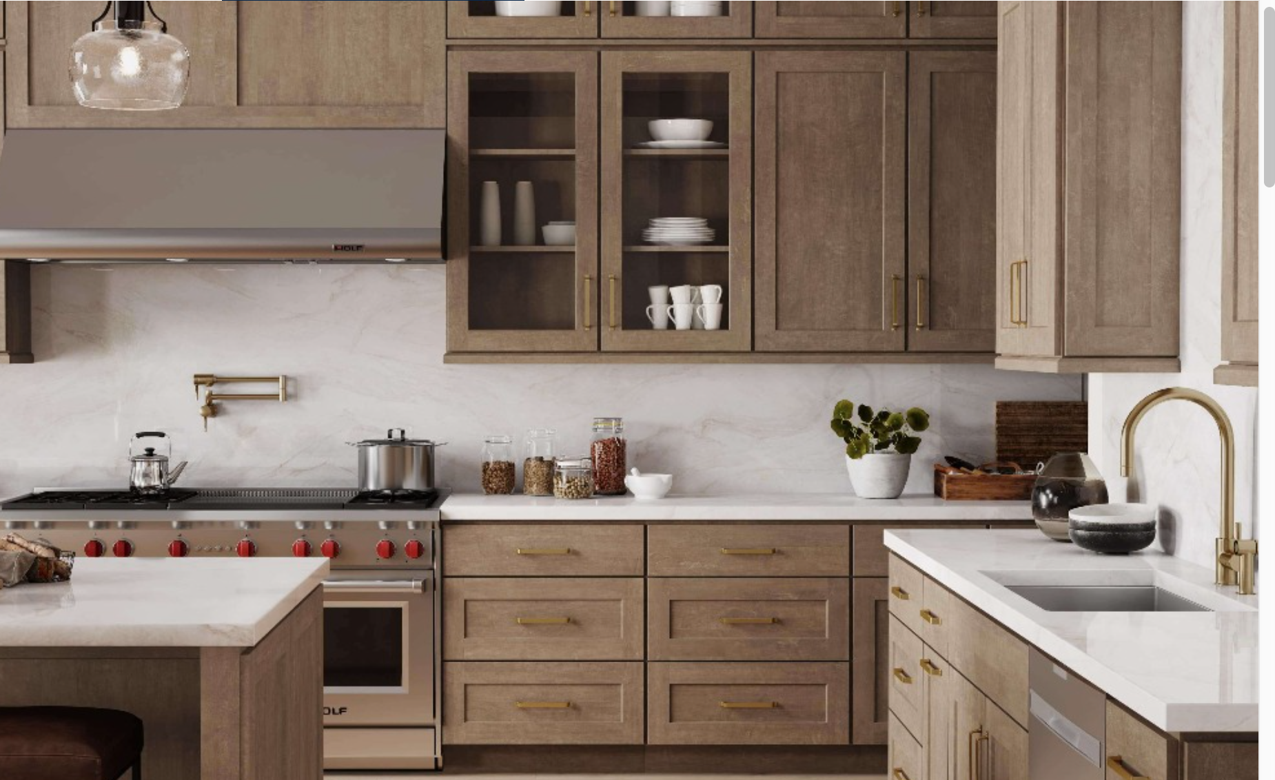 Dover Light brown kitchen cabinet renovation