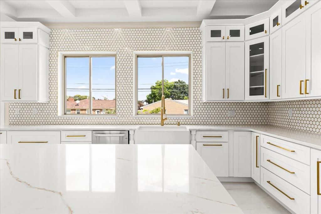 white kitchen cabinet renovation