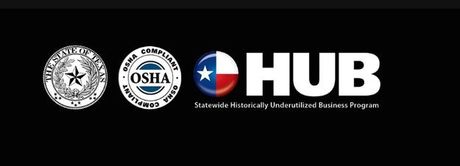 The logo for the osha hub is on a black background