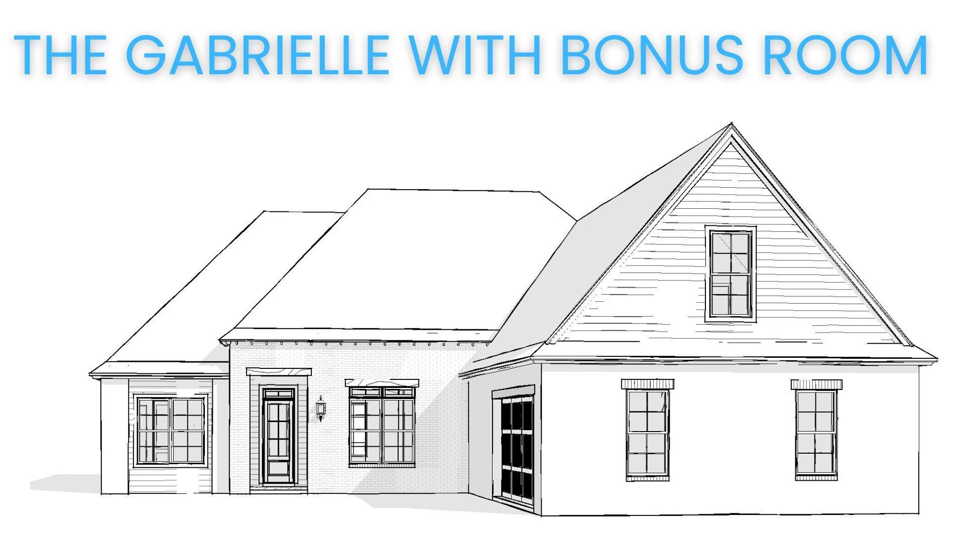 Line drawing of a house,