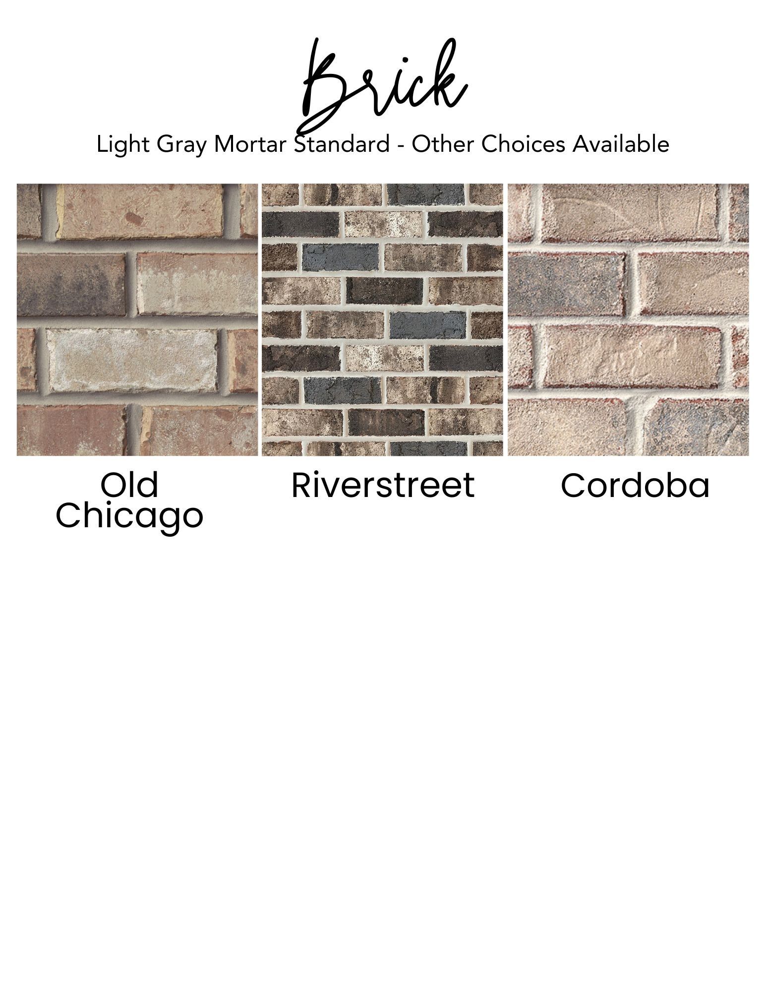 Brick samples:
