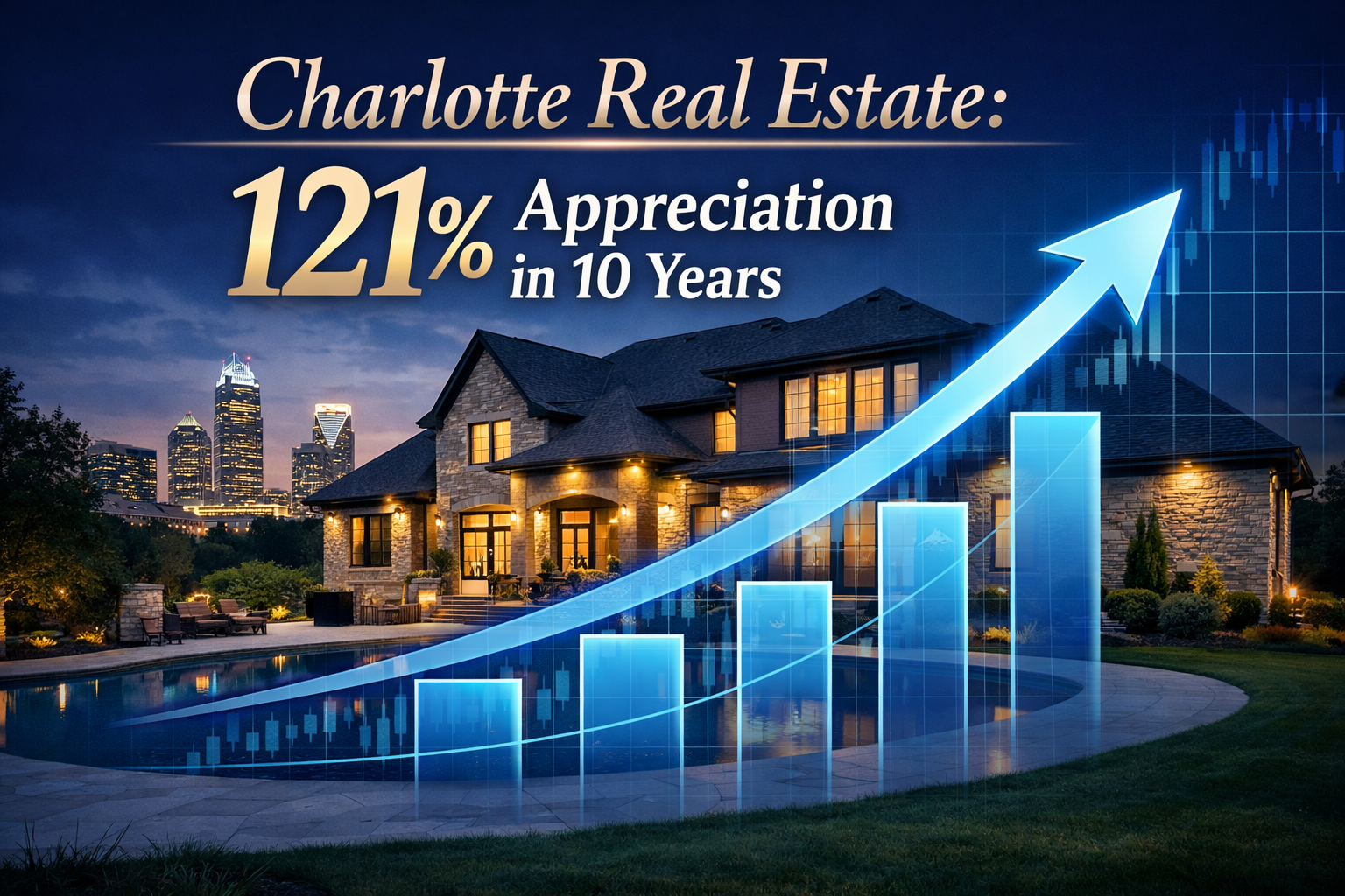 Chart: Charlotte, NC home values rising—luxury real estate appreciation