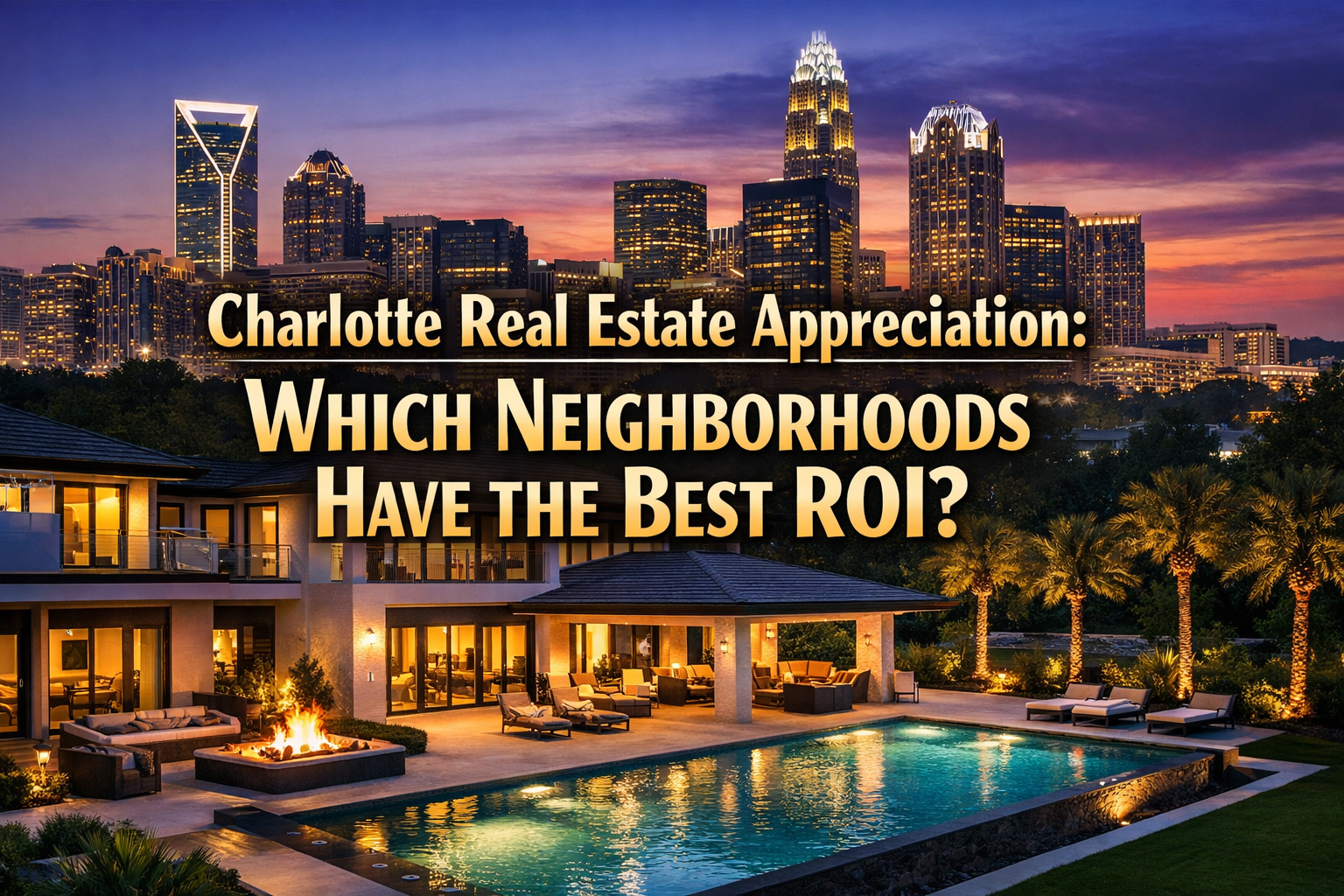 A data-driven analysis of Charlotte real estate appreciation. ROI by Neighborhoods