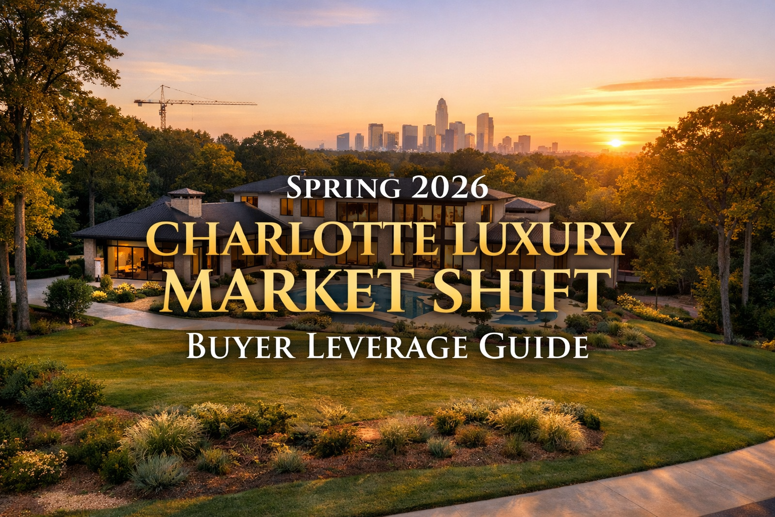 New construction luxury home in South Charlotte representing the spring 2026 market shift with buyer