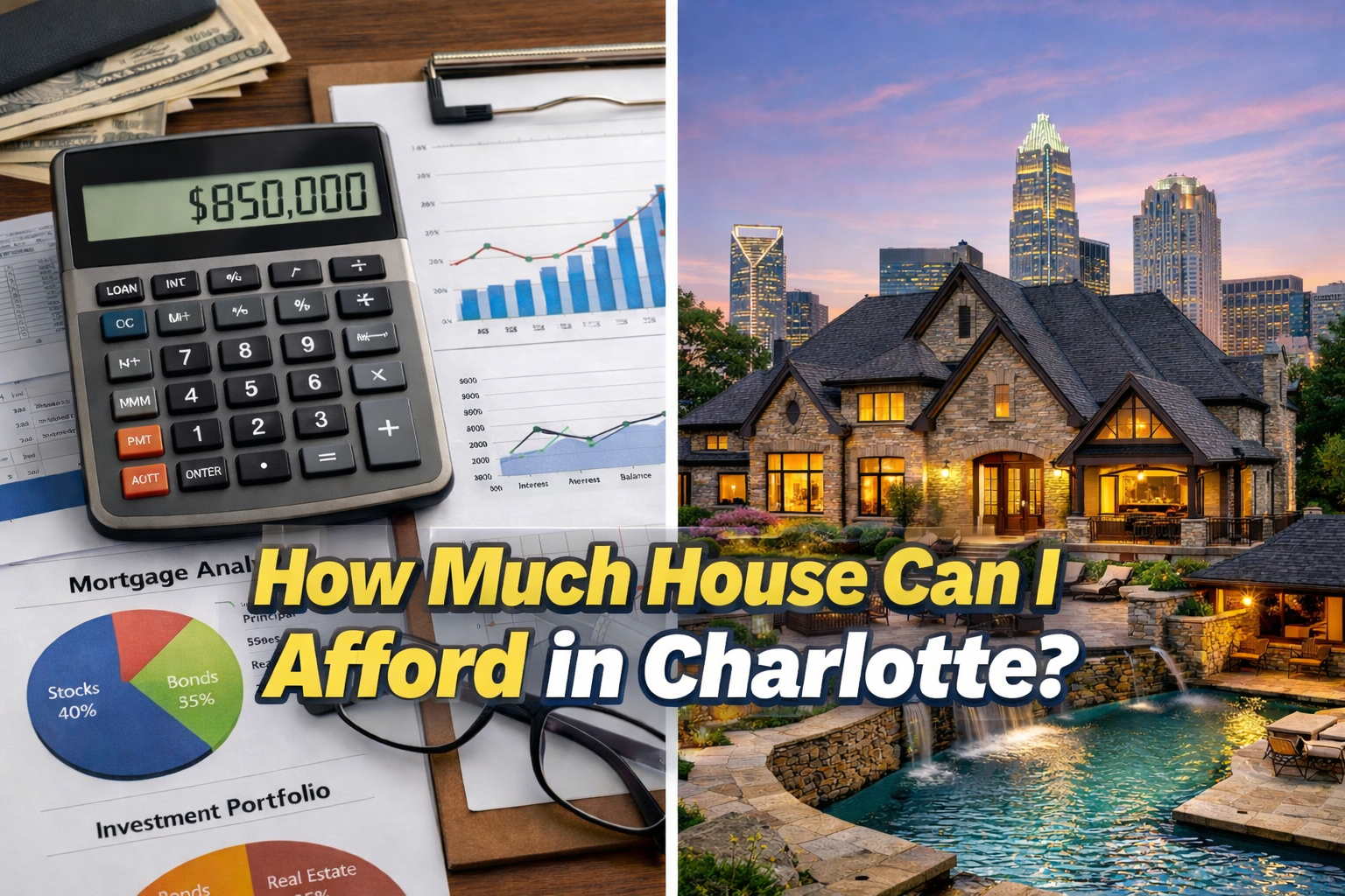 Charlotte luxury affordability calculator (2026): Myers Park, Eastover, SouthPark
