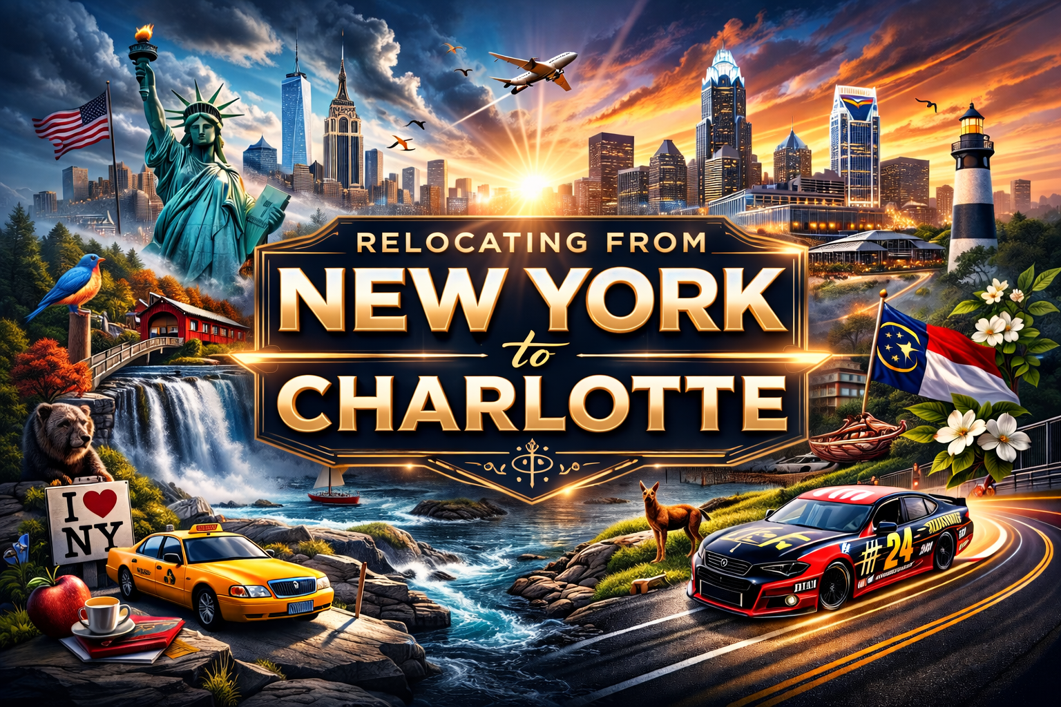 Relocating from New York to Charlotte NC can be a excellent advantage in tax savings.