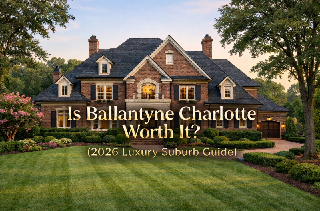 Brick estate home in Ballantyne Country Club, Charlotte, NC
