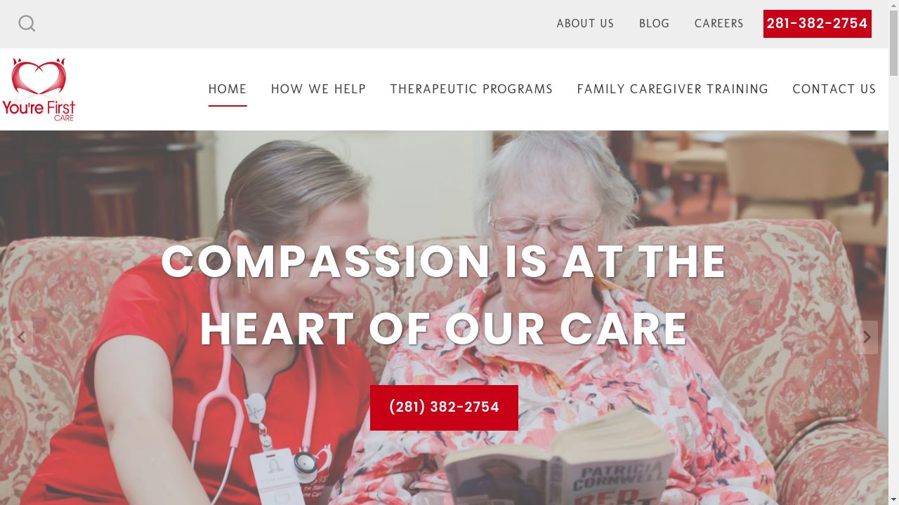 You're First Care website