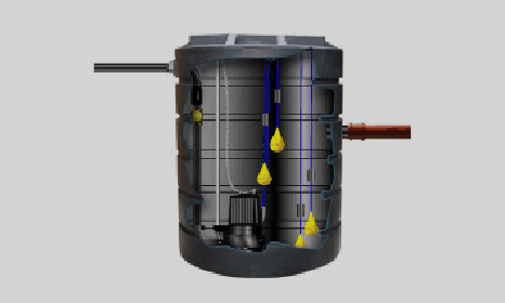 sewage pumping station installation