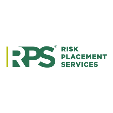 Rps risk placement services logo on a white background