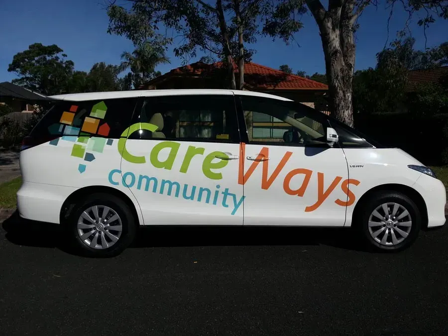 Care Ways Community Car Wrap — Professional Signwriter in the Illawarra