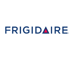 The frigidaire logo is blue and red on a white background.