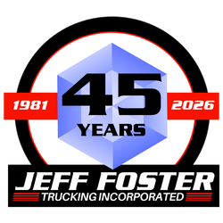 A logo for jeff foster trucking incorporated in superior wi