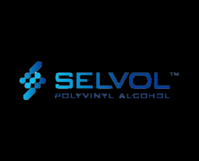 The logo for selfol polyvinyl alcohol is blue on a black background.