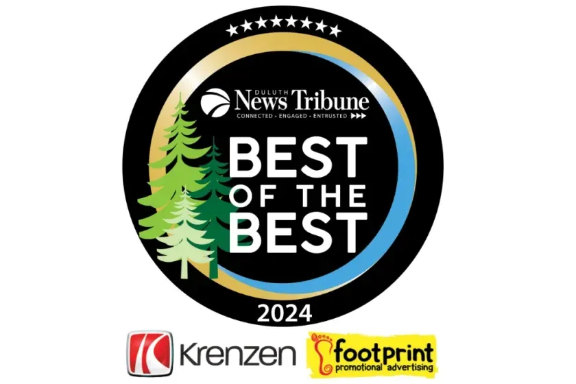 A sticker that says best of the best on it