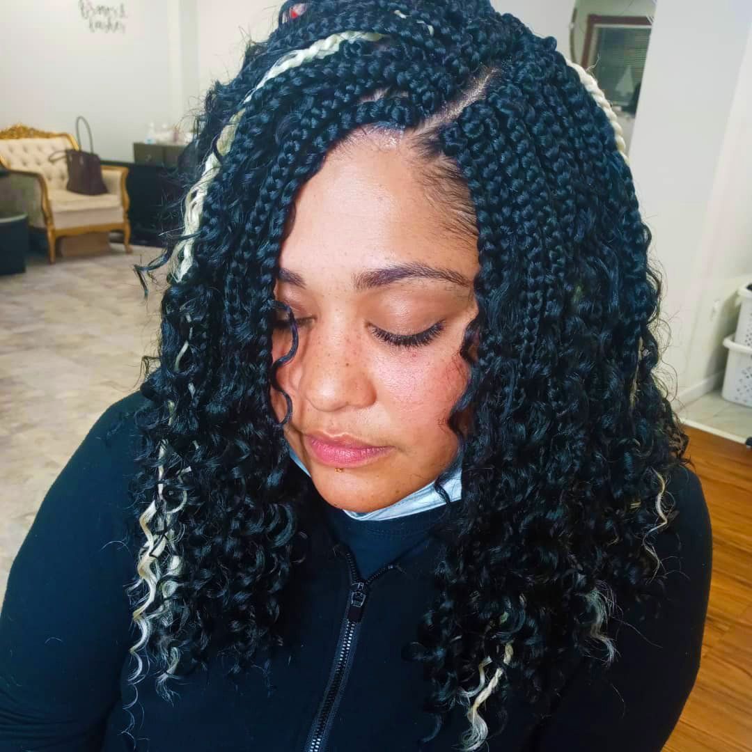 Photo of a woman with hair Locs
