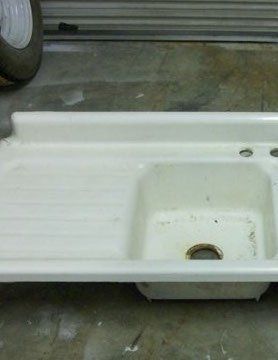Before Cast Iron Sink — N. Charleston, SC — Surface Specialists