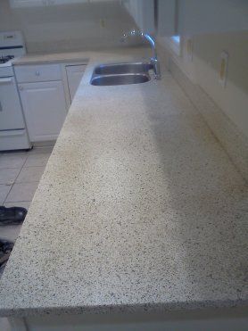 After Stone Counter Refinish — N. Charleston, SC — Surface Specialists