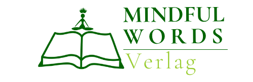 Ein meditierendes Icon sitzt über einem aufgeschlagenen Buch, daneben der Schriftzug 