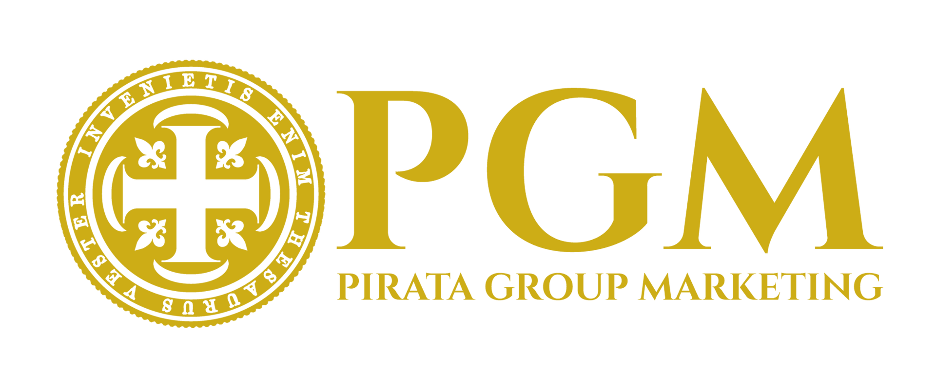 A logo for a company called pirate group marketing