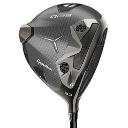 TaylorMade Stealth 2 golf driver in dark gray and black, with the club head facing forward.