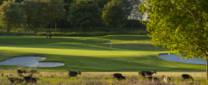 A group of people are seated around a round table in a brightly lit room, appearing to be in a meeting or discussion.