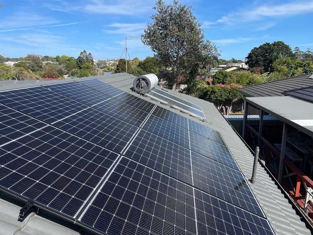 Many Solar Panels on the Roof of a House — Ocean Air Electrical in Skennars Head, NSW