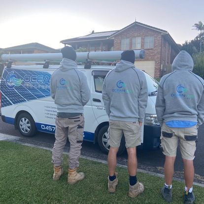 A Roof With a Lot of Solar Panels on It and a Field in the Background — Ocean Air Electrical in Skennars Head, NSW
