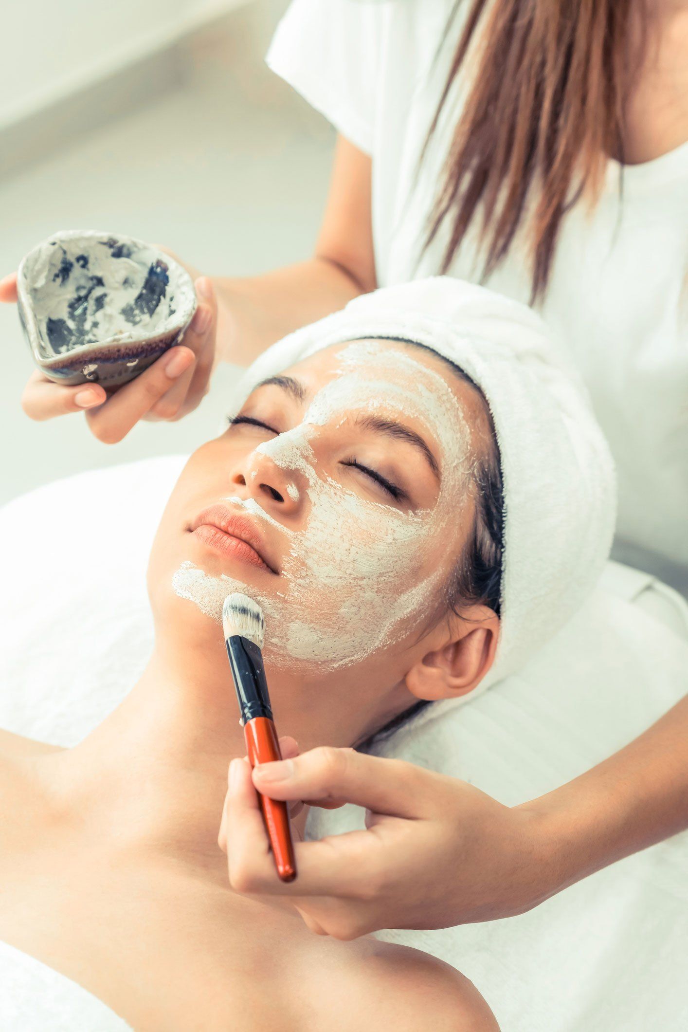 Facial and Spa — Woman Having Facial Treament in Greenville, SC