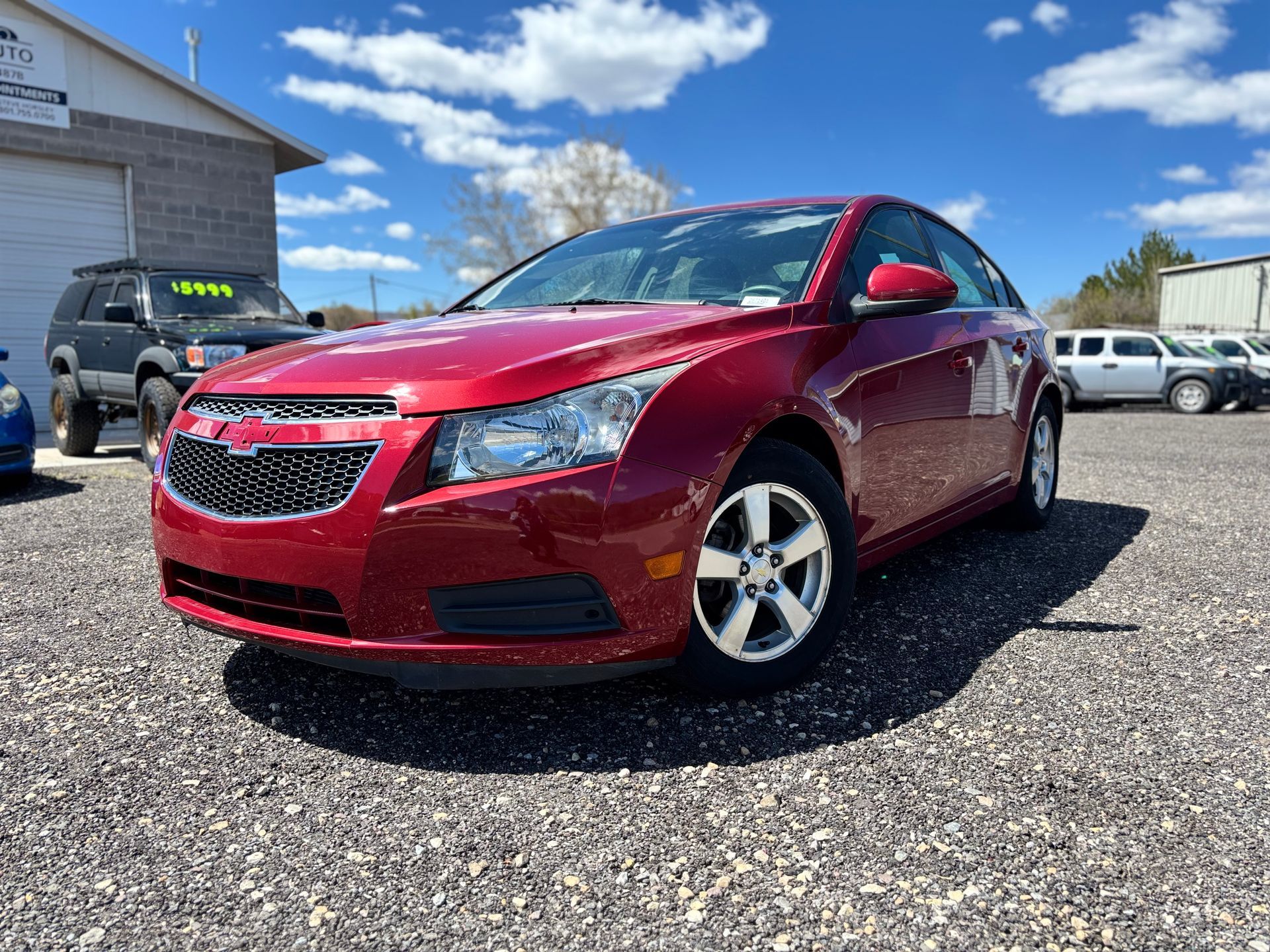 2013 Chevy Cruze, low mileages, FWD, great on gas.