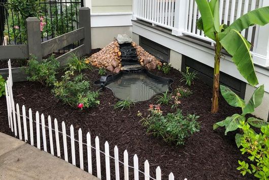 A perspective of green grass