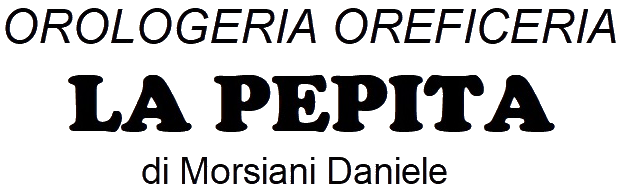 logo Oreficeria Orologeria La Pepita di Morsiani Daniele