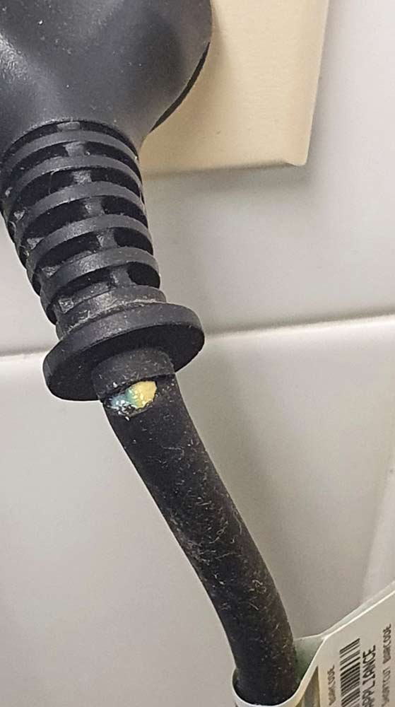 Power Plug With Broken WIre — Coastal Test & Tag in Bonville, NSW