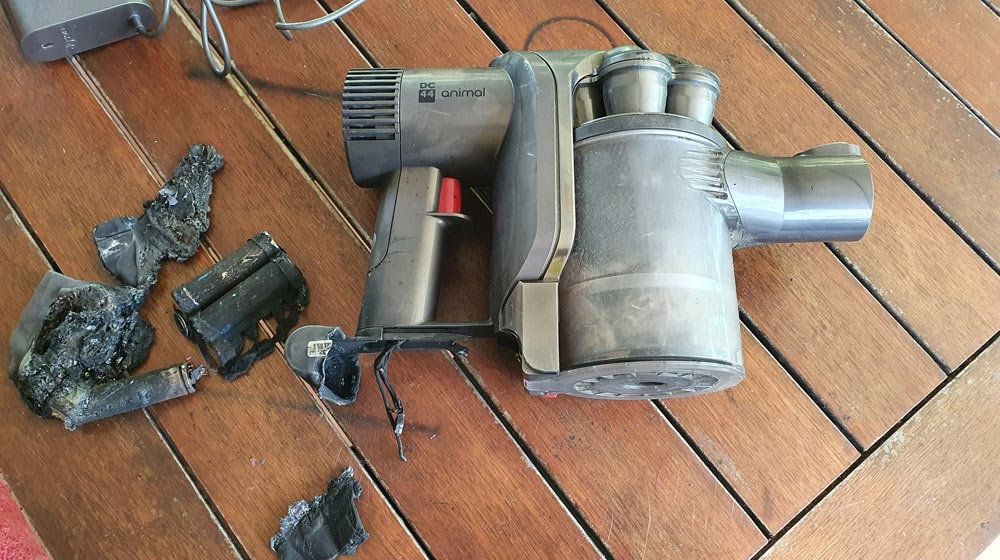 Broken And Burned Vacuum Parts — Coastal Test & Tag in Bonville, NSW