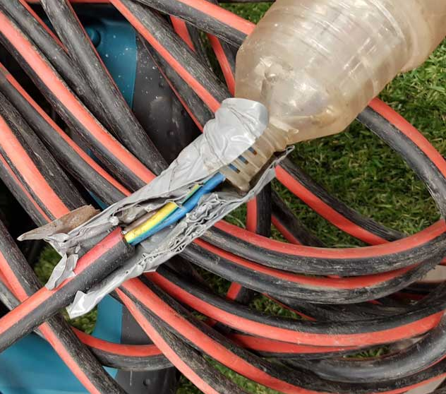 Broken Electrical Cord — Coastal Test & Tag in Bonville, NSW