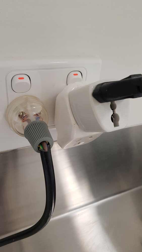 Electrical Switch With Plug Adapter — Coastal Test & Tag in Bonville, NSW